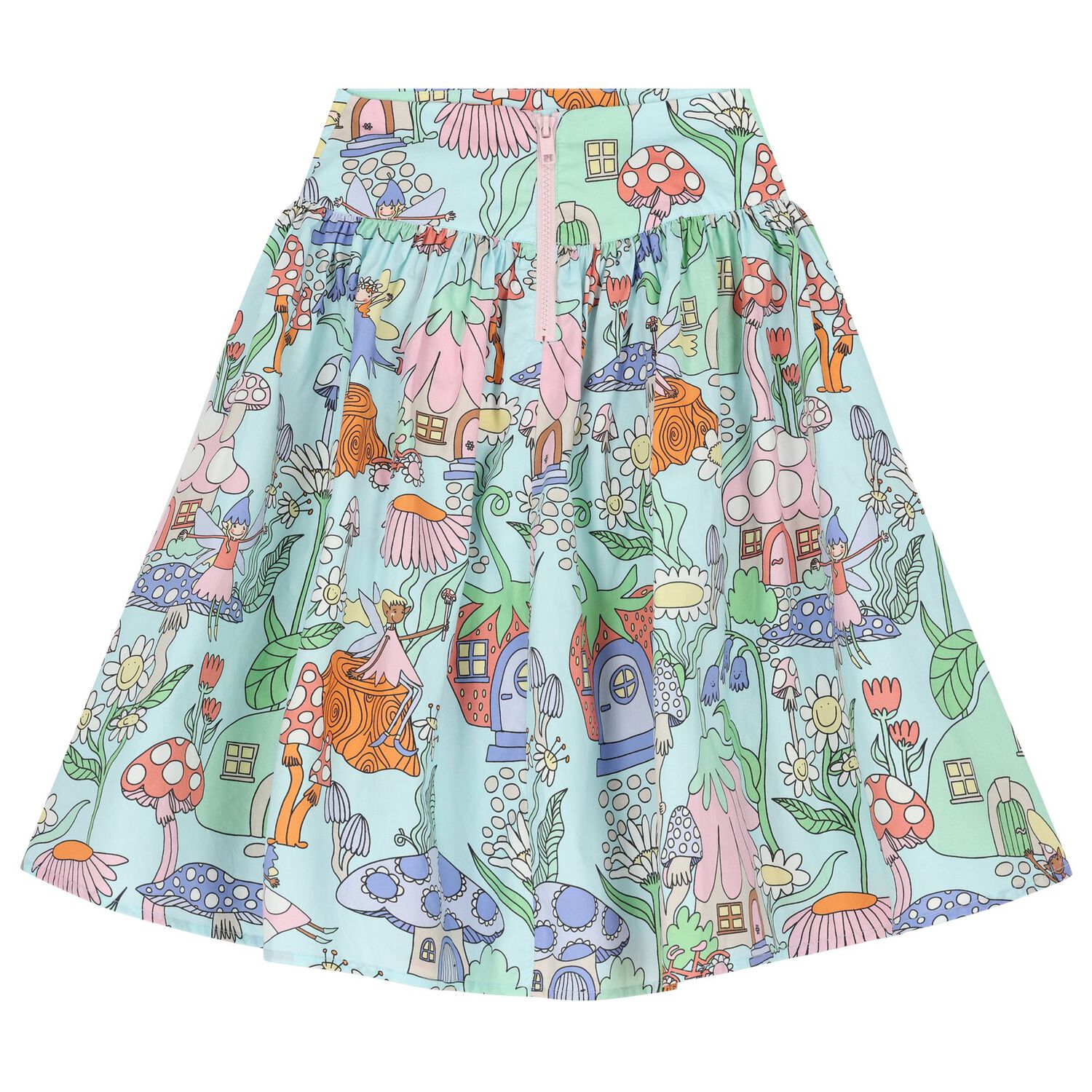 Girls Aqua Fairy Skirt, 1, hi-res