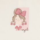 Younger Girls Ivory & Pink Tracksuit Set ( 3 Piece ), 2, hi-res