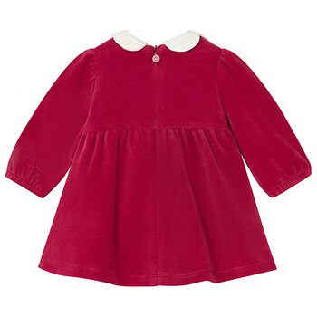 Baby Girls Red Bow Dress