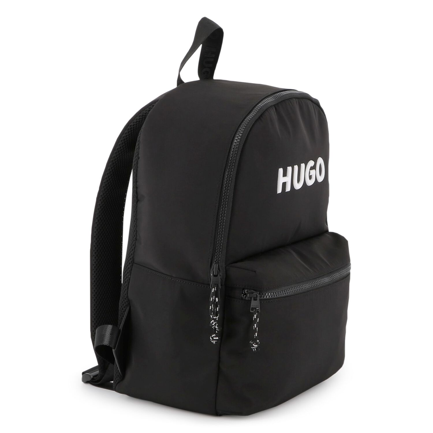 Black Logo Backpack, 1, hi-res