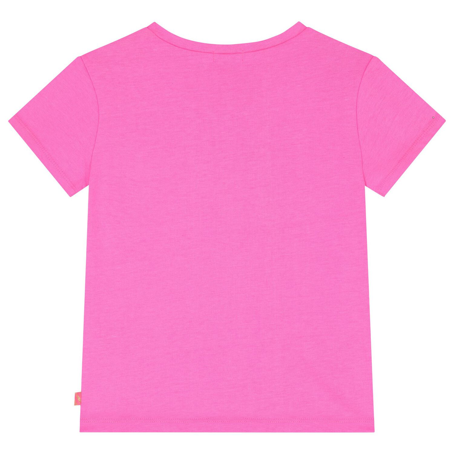 Girls Pink Logo Heart Sequin T-Shirt, 1, hi-res