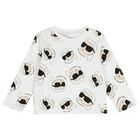 Baby Boys Black & White Ikonik Dungaree Set, 1, hi-res