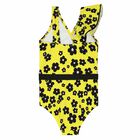 Girls Yellow Printed Swimsuit, 1, hi-res