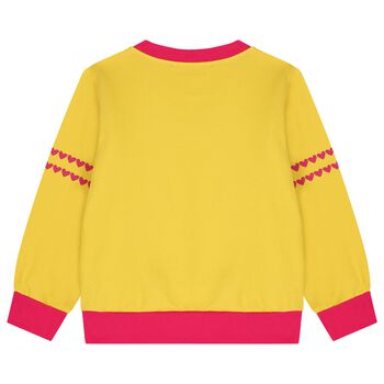Girls Yellow Heart Logo Sweatshirt, 1 Girls Yellow Heart Logo Sweatshirt