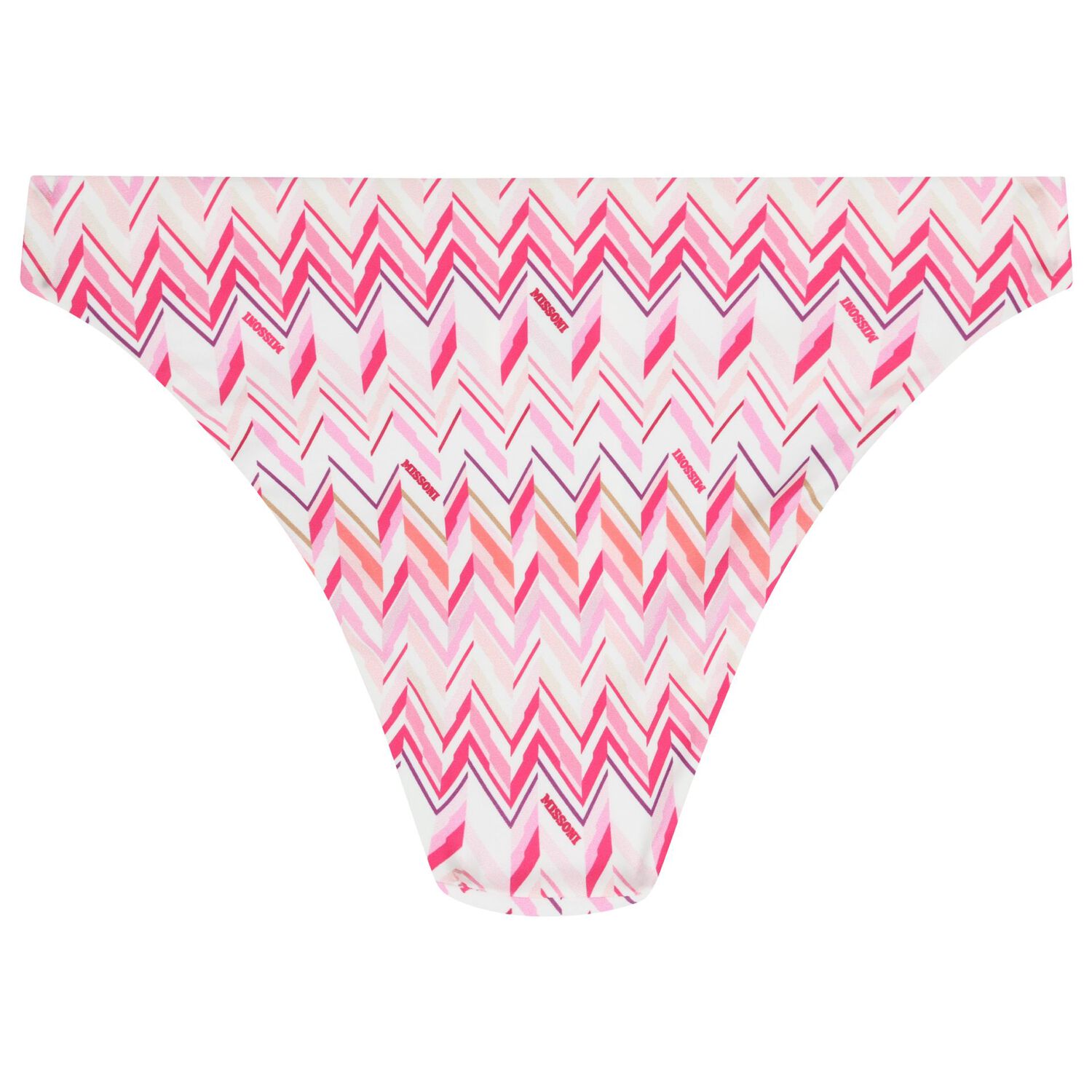 Girls Pink & White Zig Zag Bikini, 1, hi-res