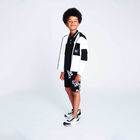 Boys Black Logo Polo Shirt, 1, hi-res