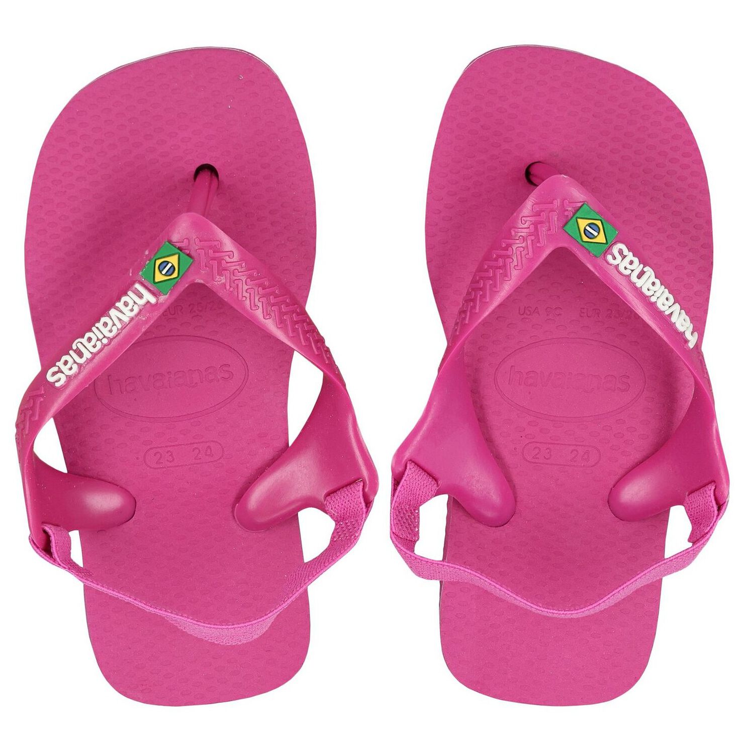 Girls Pink Logo Flip Flops, 4, hi-res image number null
