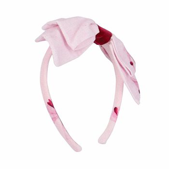 Girls Pink Bow Headband 