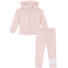 Baby Girls Pink Logo Tracksuit, 1, hi-res