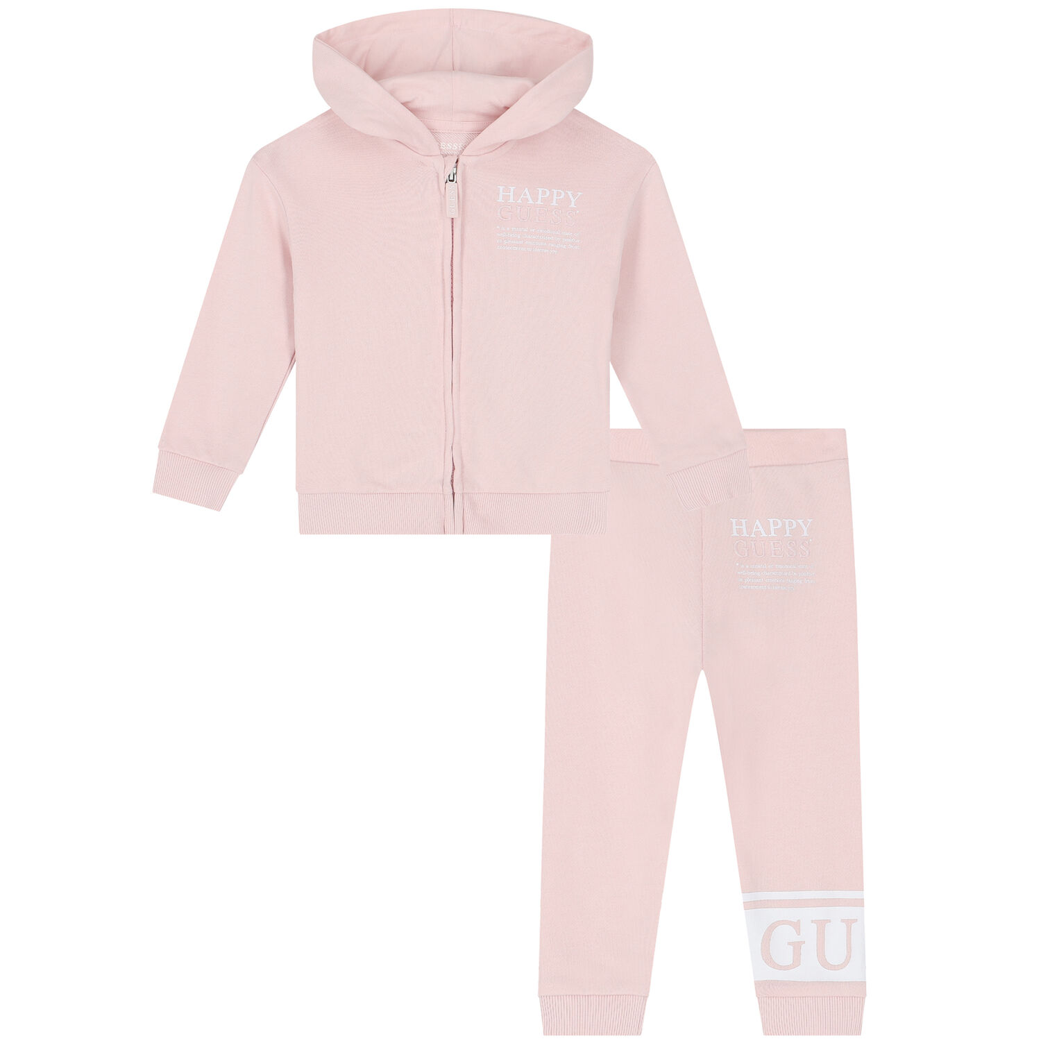 Baby Girls Pink Logo Tracksuit, 1, hi-res