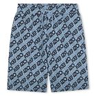 Boys Blue Logo Shorts, 2, hi-res