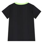 Younger Black Logo Shorts Set, 1, hi-res