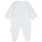 Baby Boys Blue Logo Babygrow, 2, hi-res