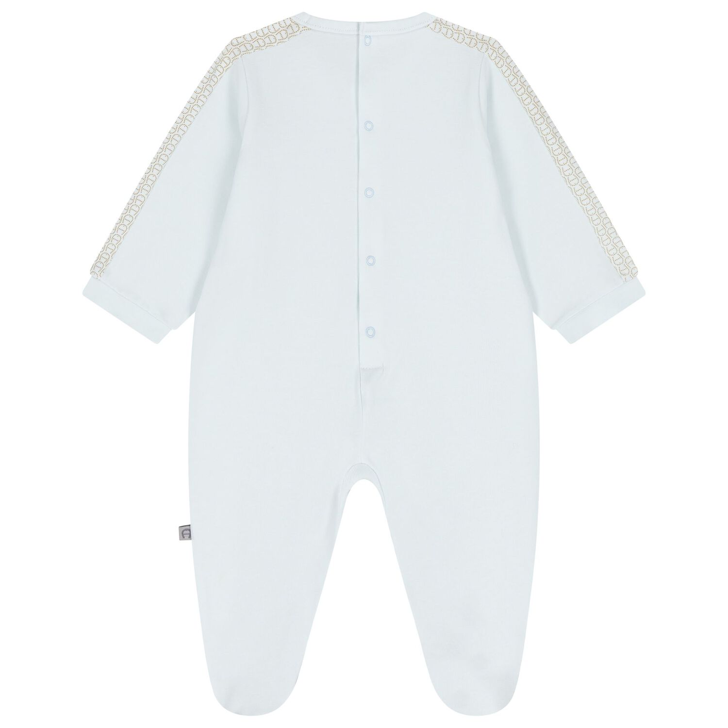 Baby Boys Blue Logo Babygrow, 2, hi-res