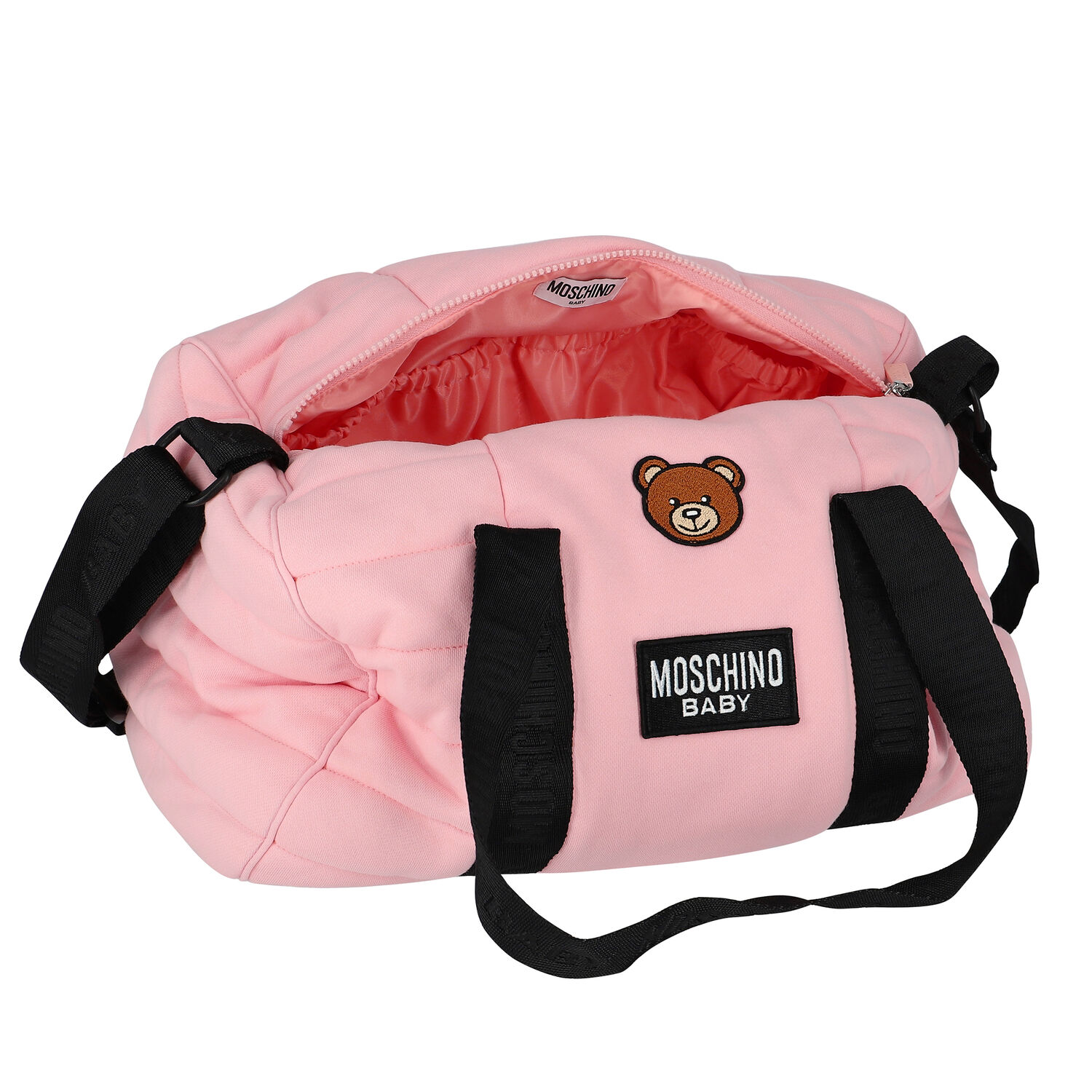 Pink Teddy Logo Baby Changing Bag, 3, hi-res