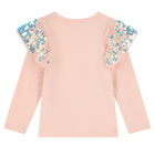 Girls Pink Sequin Long Sleeve Top, 1, hi-res