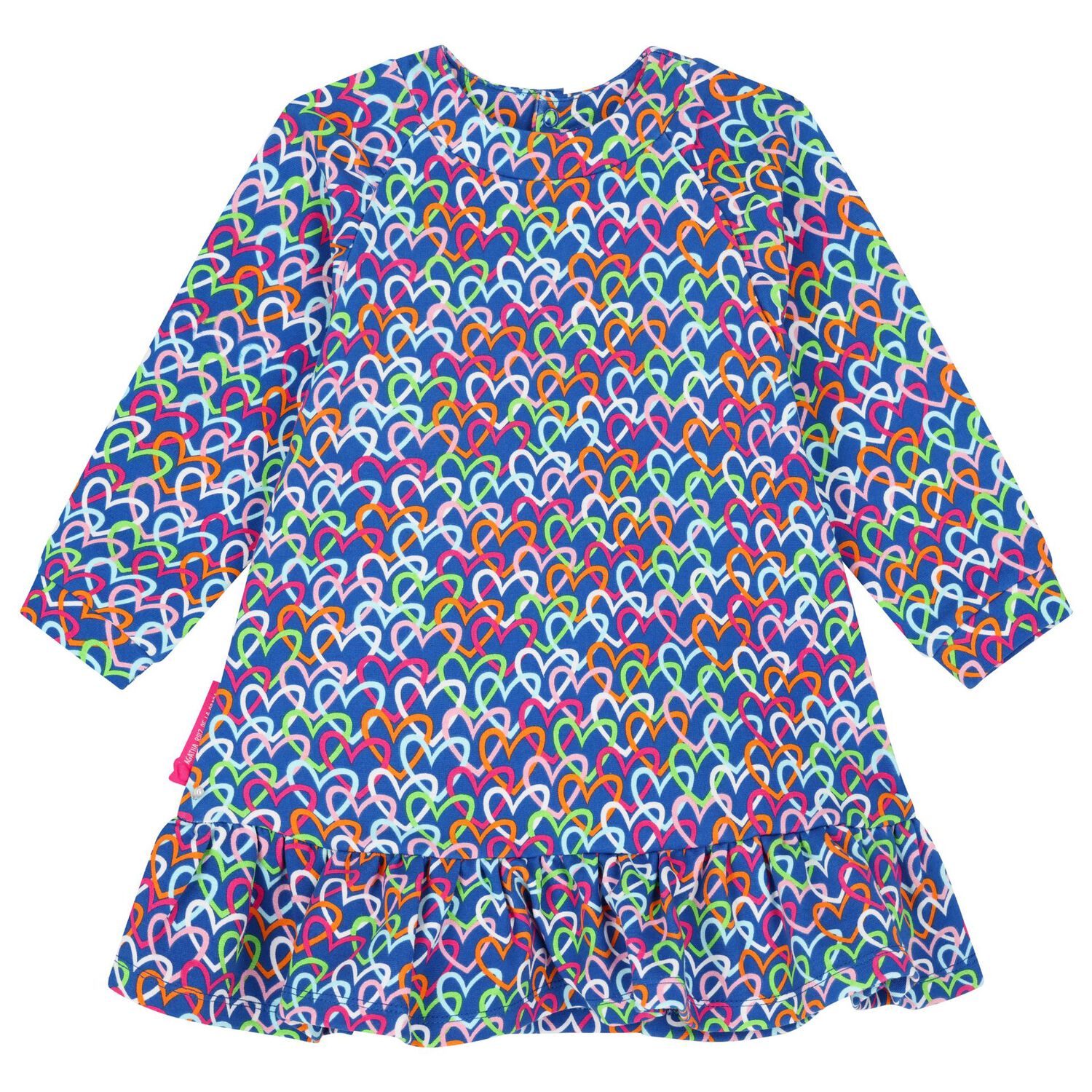 Girls Blue Heart Dress Set, 1, hi-res image number null