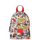 Boys White Logo Backpack, 2, hi-res