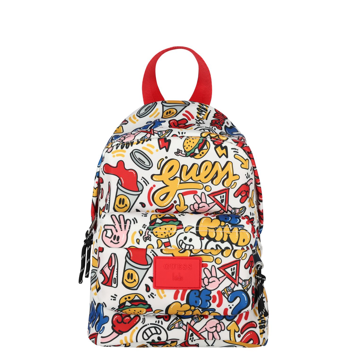 Boys White Logo Backpack, 2, hi-res image number null