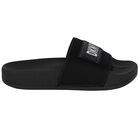 Girls Black Logo Sliders, 1, hi-res