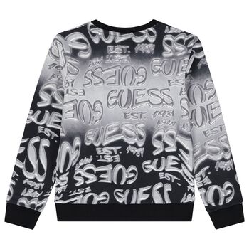 Boys Black & Grey Logo Sweatshirt