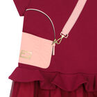 Girls Cranberry Logo Bag Dress, 1, hi-res