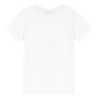 Boys White Logo T-Shirt, 1, hi-res