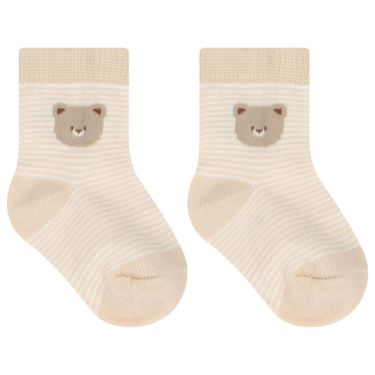 Beige & Ivory Baby Socks ( 4-Pack ), 1, hi-res