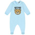 Blue Teddy Bear Logo Babygrow Gift Set, 3, hi-res