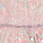 Girls Pink Embellished Sequin Tulle Dress, 1, hi-res