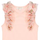 Girls Pink Ruffled Tulle Top, 1, hi-res