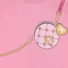 Younger Girls Pink Bag Sweatshirt, 1, hi-res