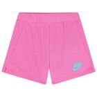 Girls Pink Logo Shorts Set, 1, hi-res