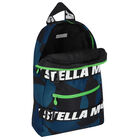 Boys Navy & Black Logo Backpack, 1, hi-res