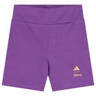 Younger Girls Grey & Purple Disney Shorts Set, 1, hi-res