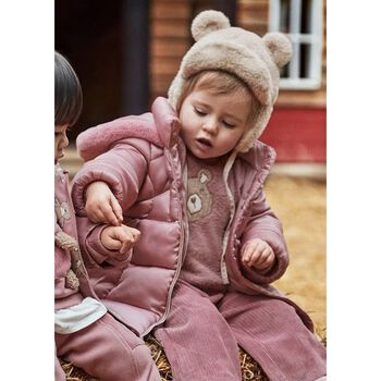 Younger Pink Hooded Puffer Coat