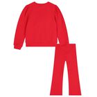 Girls Red Logo Bow Trouser Set, 1, hi-res
