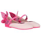 Girls Pink Butterfly Shoes, 1, hi-res