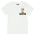 White Teddy Logo T-Shirt, 1, hi-res