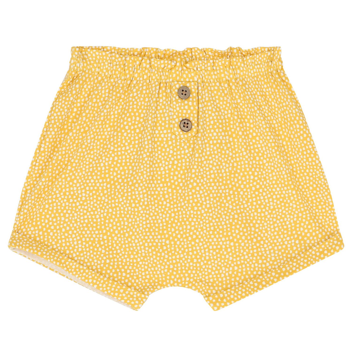Baby Girls Yellow & White Shorts Set (4 Piece), 1, hi-res