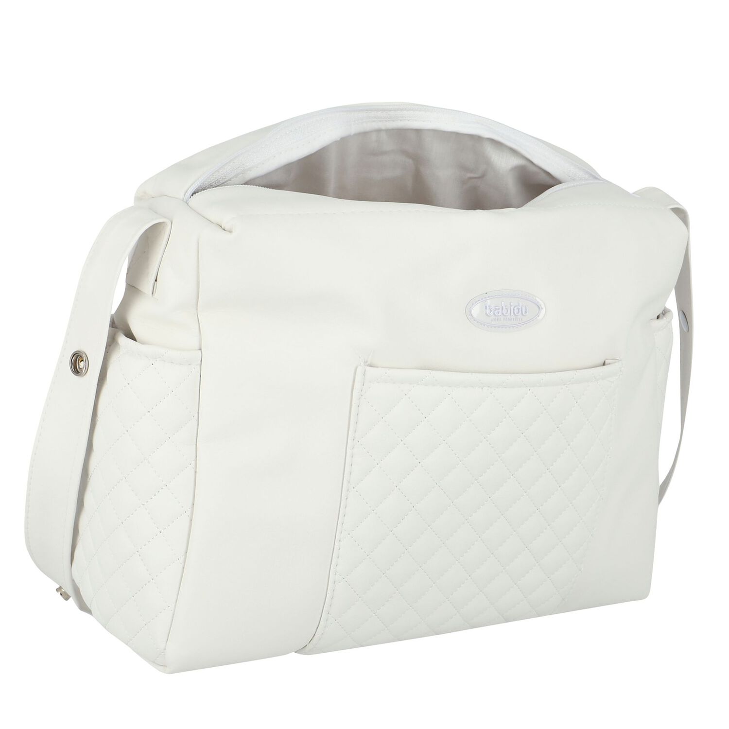 Ivory Quilted Baby Changing Bag, 4, hi-res image number null