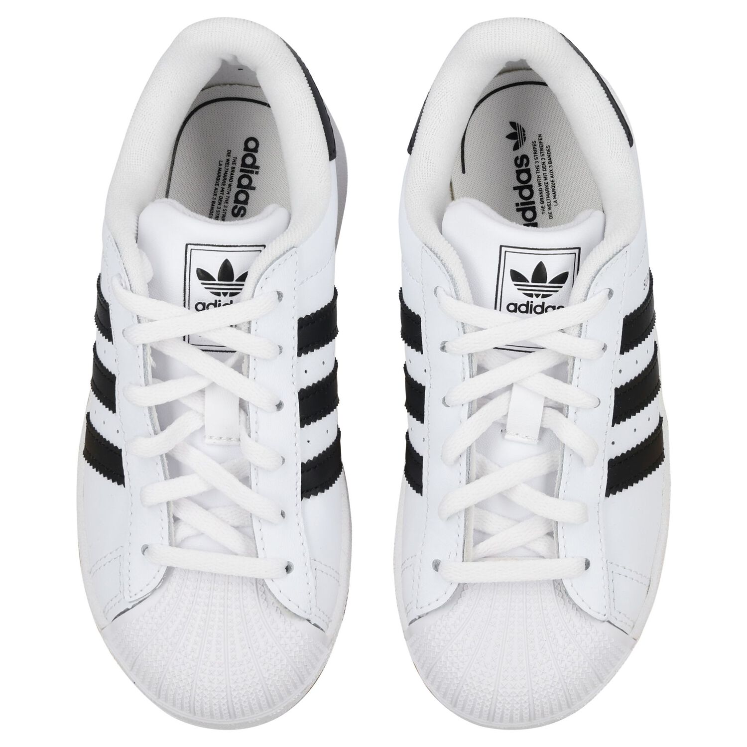 White Superstar Trainers, 1, hi-res