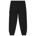 Boys Black Logo Joggers, 1, hi-res