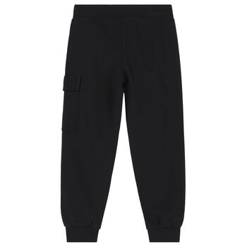 Boys Black Logo Joggers