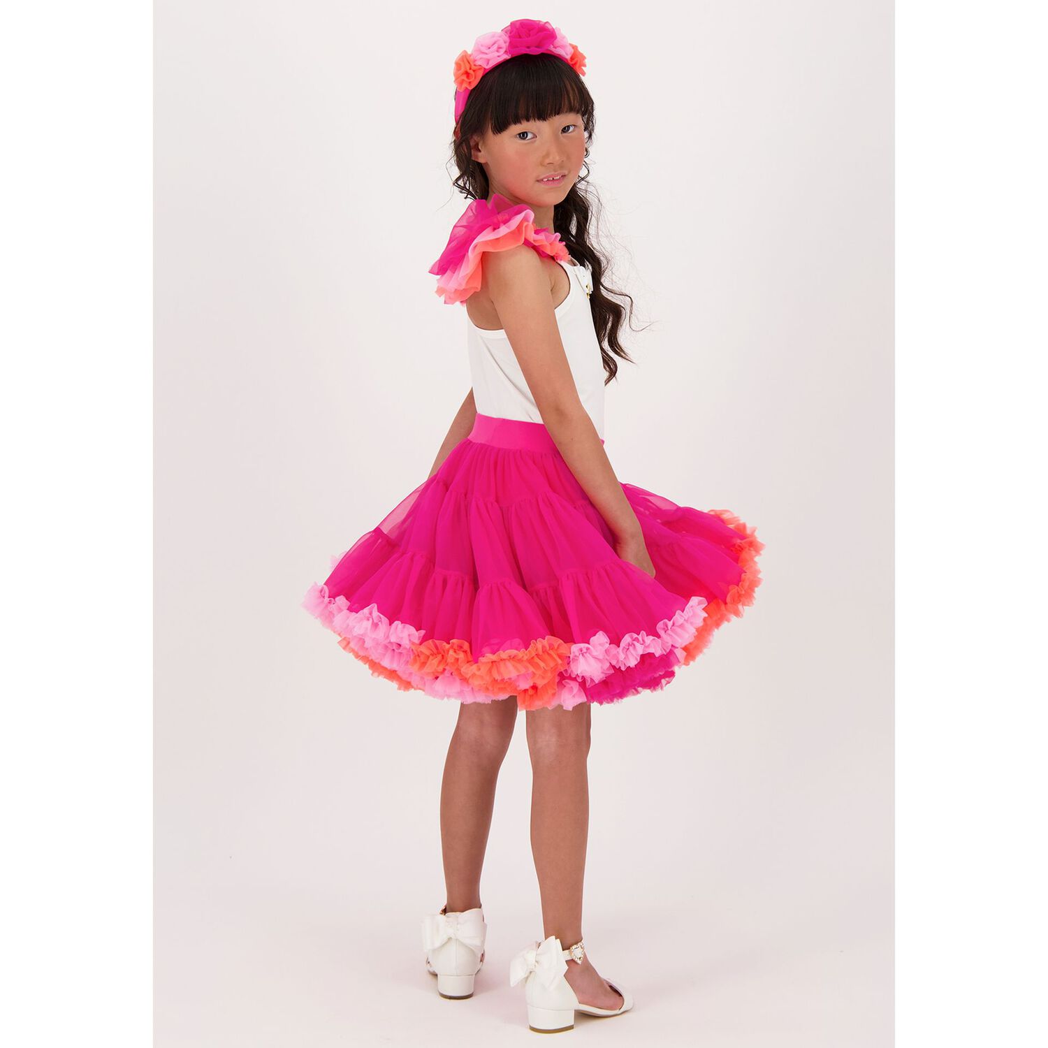 Girls Pink Tutu Skirt, 8, hi-res image number null