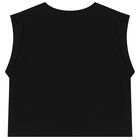 Girls Black Logo T-Shirt, 1, hi-res