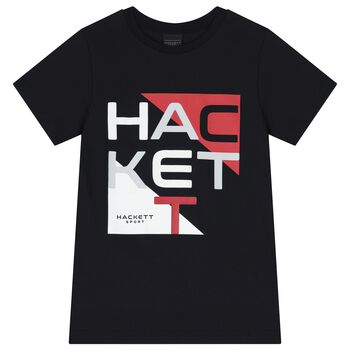 Boys Black Logo T-Shirt