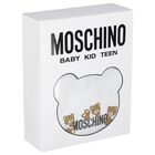 White Teddy Bear Logo Babygrow Gift Set, 3, hi-res