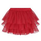 Girls White & Red Tulle Skirt Set, 1, hi-res