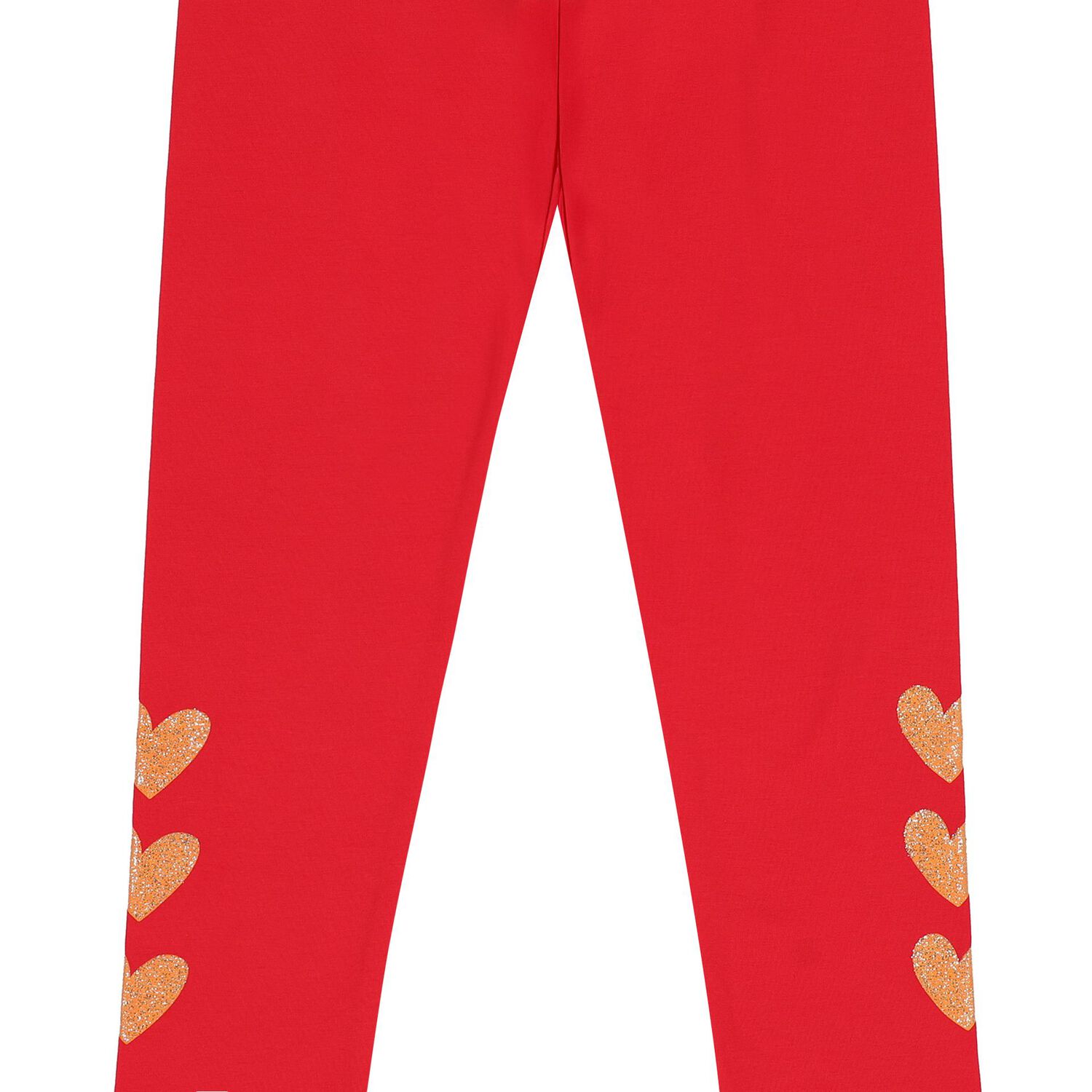 Girls Red Heart Leggings, 2, hi-res